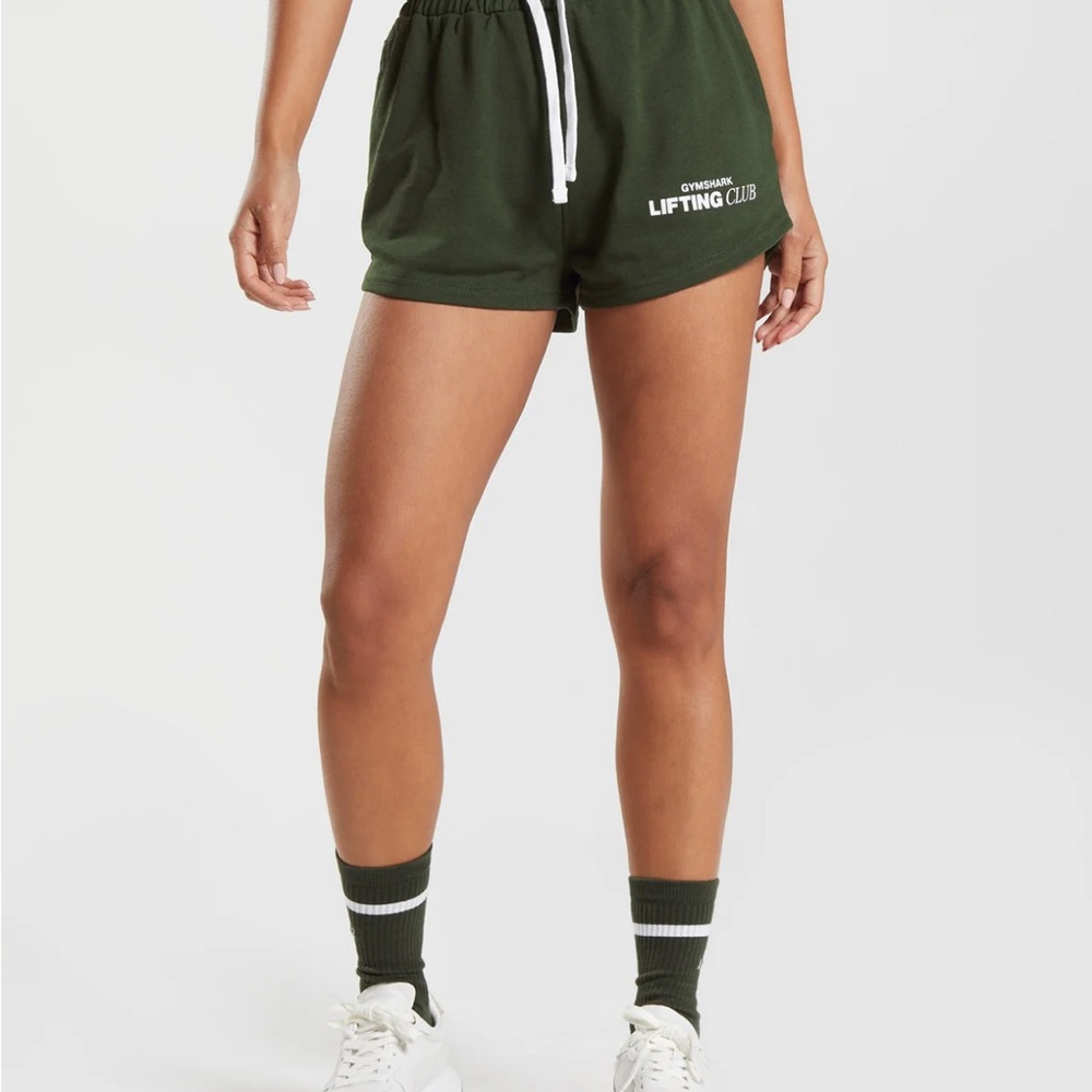 Gymshark Women's Dark Green Athletic Shorts